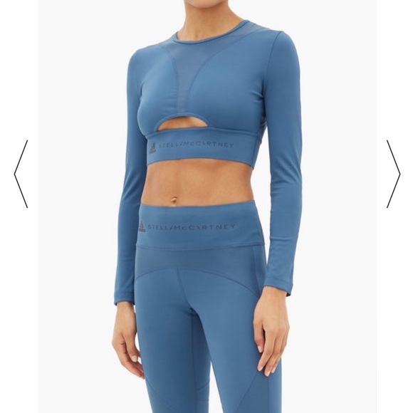 Adidas by Stella McCartney Pants - Adidas by Stella McCartney Blue Leggings